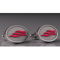 Sterling Silver Cufflink's, Oval, 1/2"